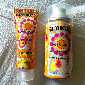 Amika:  soulfood & perk up set in travel size. Brand new